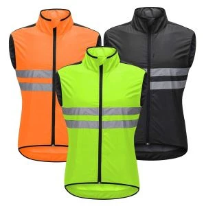 Armilla de bicicleta reflectant Windstopper lleugera